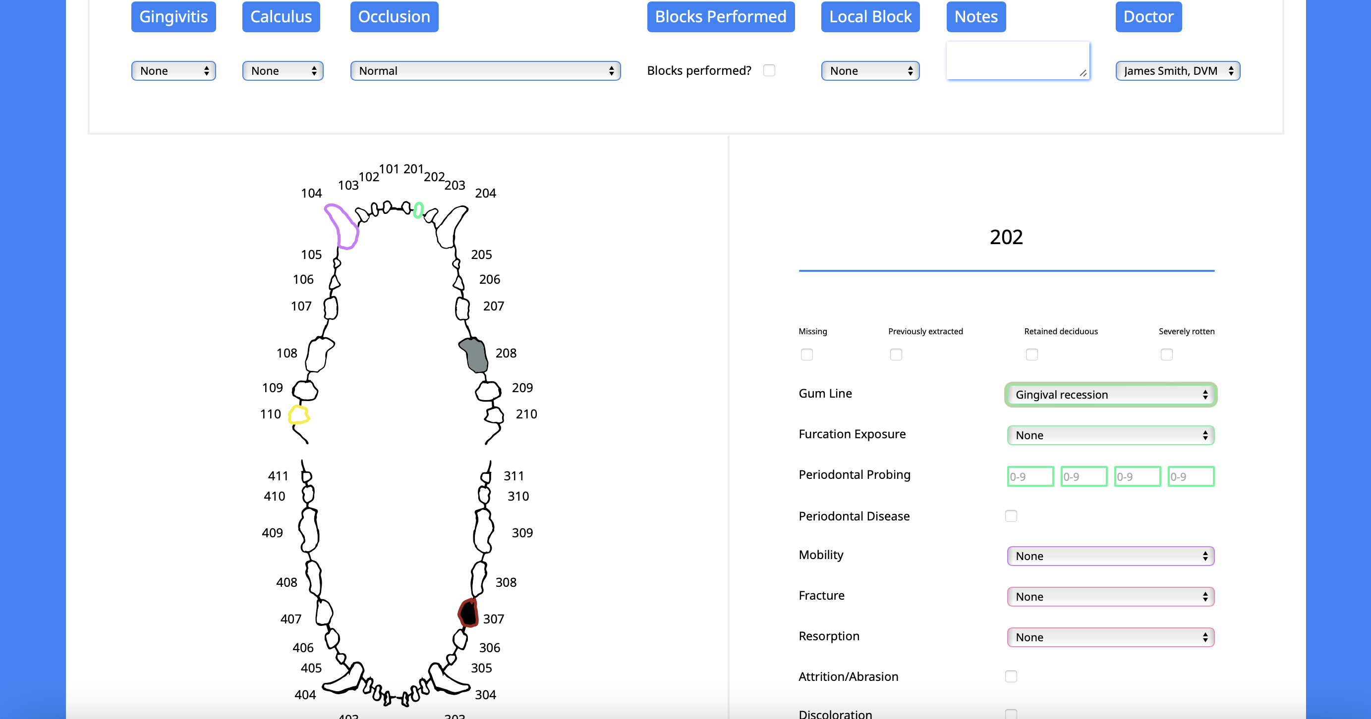 Underbite - Veterinary Dental Charting Software